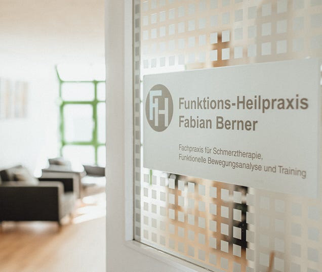 Die Funktions-Heilpraxis von Fabian Berner ist eine Fachpraxis für Schmerztherapie, funktionelle orthopädische und neurologische Diagnostik, Bewegungsoptimierung und Training.